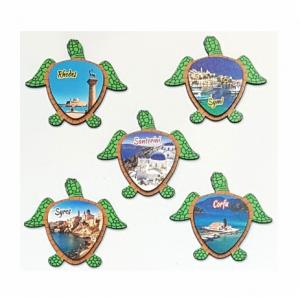 WOODEN MAGNET - TURTLE