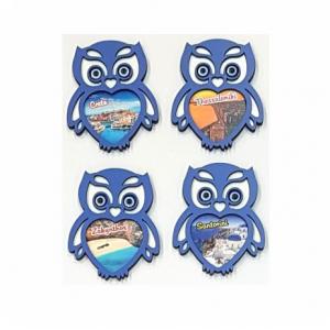 WOODEN MAGNET - OWL
