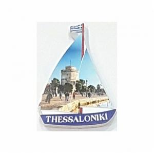 PRINTED POLYRESIN MAGNET - BOAT